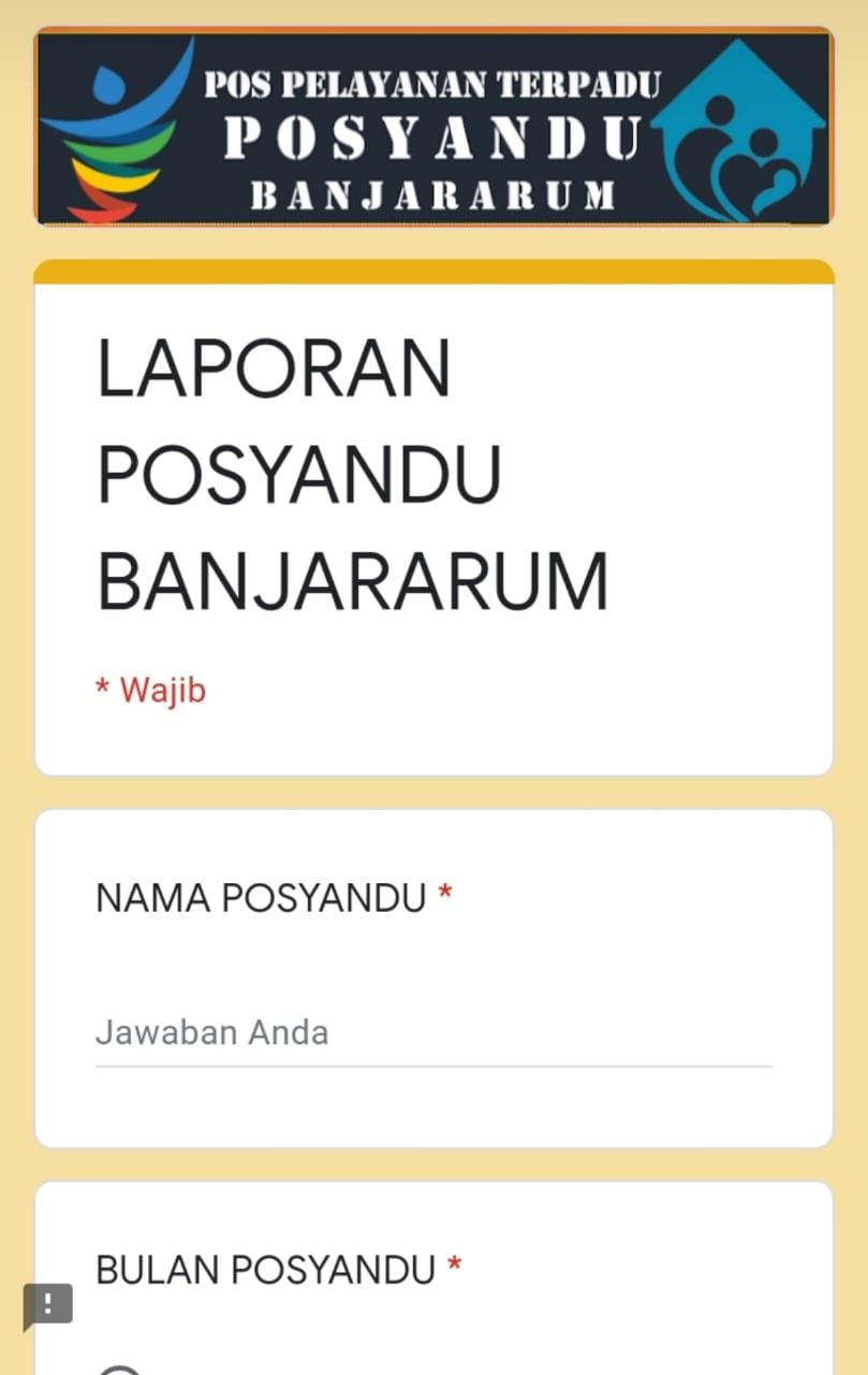Banjararum luncurkan sistem laporan kegiatan Posyandu secara digital